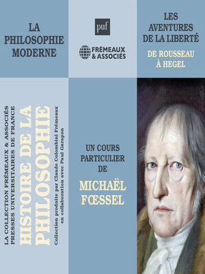 cover image of Histoire de la philosophie. La philosophie moderne